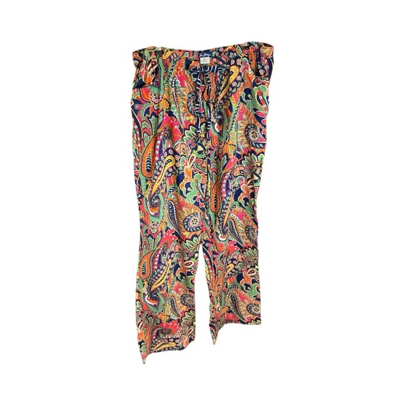 Vera Bradley XL Paisley Pajama Pants Lounge Drawstring Colorful Cotton Comfy - Picture 4 of 16